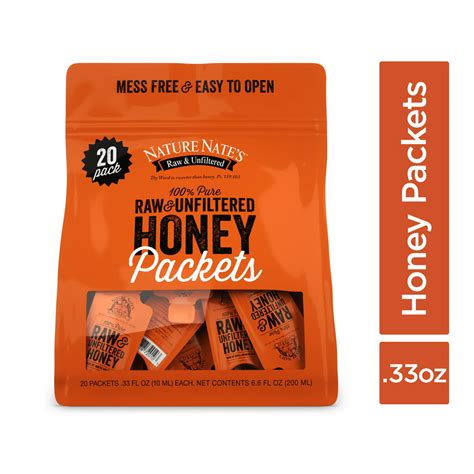 how much sugar is in a honey packet